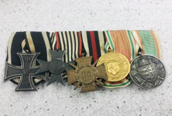 Imperial German Five Medal Bar