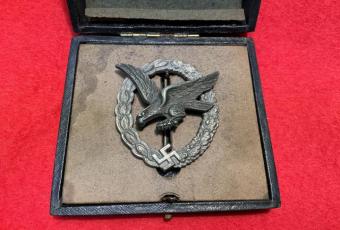 Cassed Luftwaffe Radio Operator/Air Gunner Badge