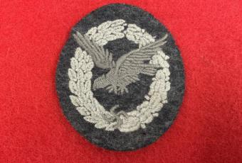 Luftwaffe Cloth Air Gunner Badge