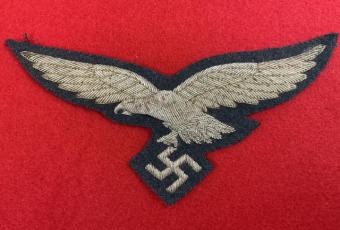 Luftwaffe Officer Bullion Cape Eagle Insignia-