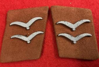 Luftwaffe Signals Gefreiter Collar Tabs