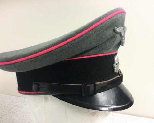SS NCO/Enlisted Panzer Visor Cap