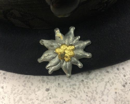 War Veterans Organization Member Visor Cap With Edelweiss