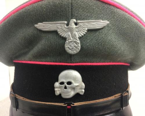 SS NCO/Enlisted Panzer Visor Cap