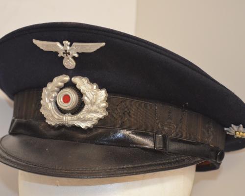 War Veterans Organization Member Visor Cap With Edelweiss