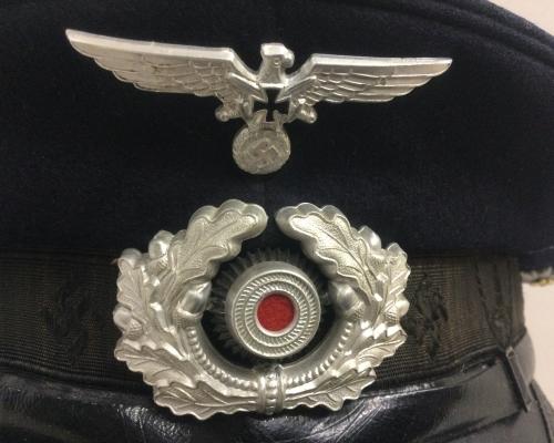 War Veterans Organization Member Visor Cap With Edelweiss