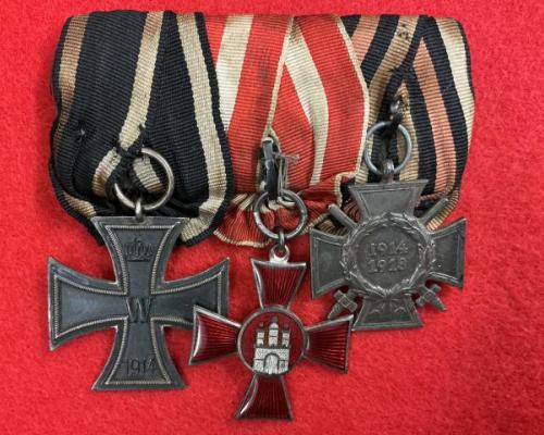 WW1 Imperial Three Place Medal Bar