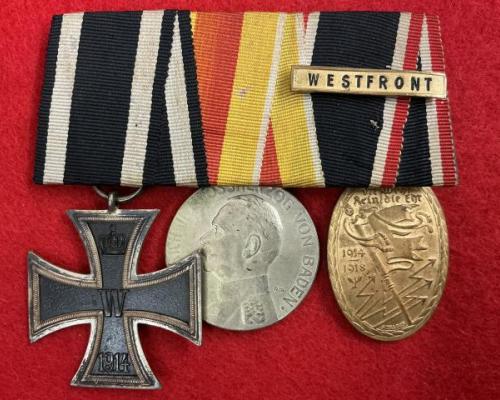 WW1 Imperial Three Place Medal Bar