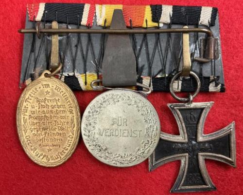 WW1 Imperial Three Place Medal Bar