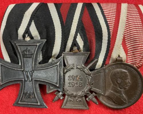 WW1 Imperial Three Place Medal Bar