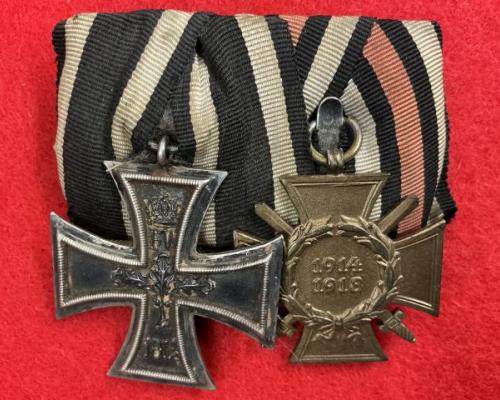 WW1 Imperial Two Place Medal Bar