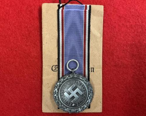 Luftschutz Medal 2nd Class With Ribbon & Envelope
