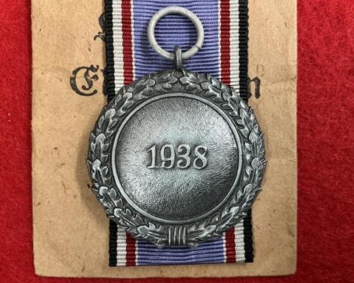 Luftschutz Medal 2nd Class With Ribbon & Envelope