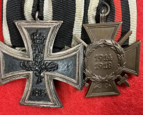 WW1 Imperial Two Place Medal Bar