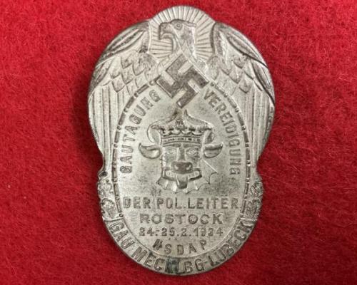 1934 NSDAP Gau Mecklenburg Lübeck Tinnie