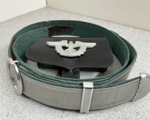 German Police Cross Belt With Pouch