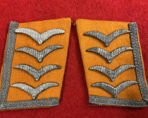Luftwaffe Flight Personnel Oberfeldwebel Collar Tabs