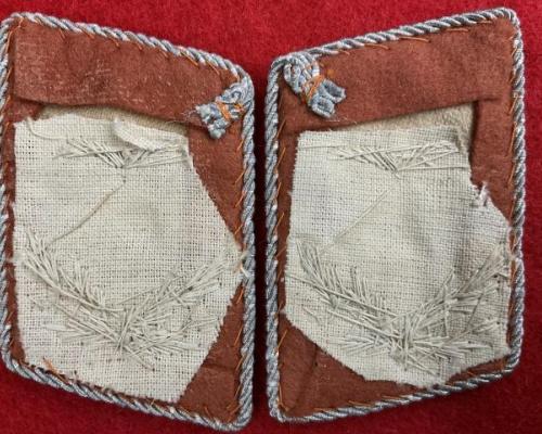 Luftwaffe Signals Leutnant Collar Tabs
