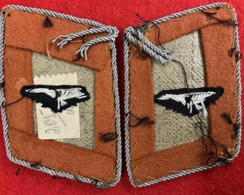 Luftwaffe Signals Oberleutnant Collar Tabs