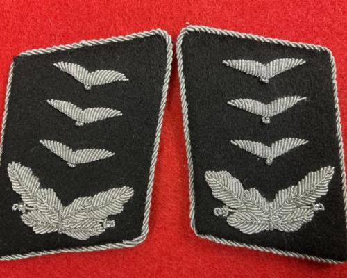Luftwaffe Pioneer Hauptmann Collar Tabs