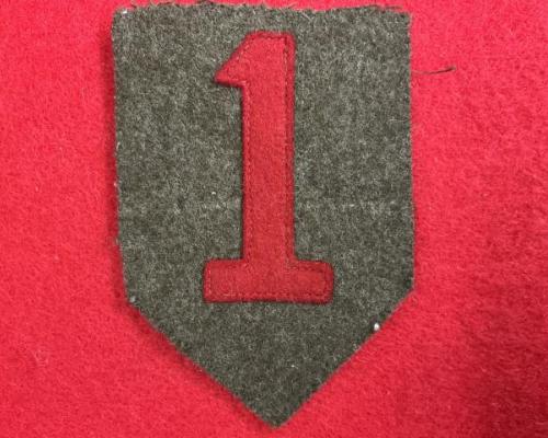 Army 1st Infantry Division Wool Patch