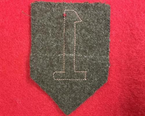 Army 1st Infantry Division Wool Patch