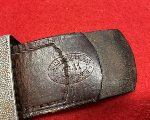 RAD NCO/Enlisted Belt Buckle with Leather Tab