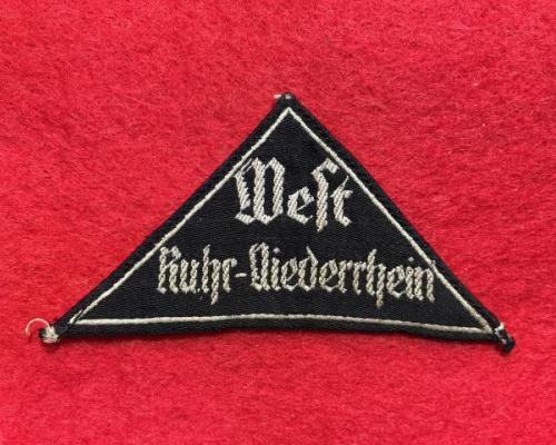 DBM District Sleeve Triangle of West Ruhr-Niederrhein