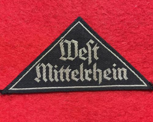 BDM District Sleeve Triangle of West Mittelrhein