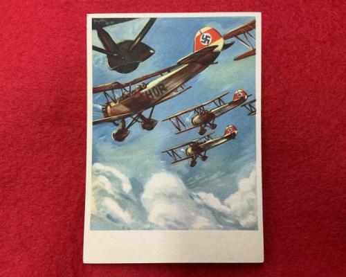 National Socialist Flying Corps Postcard