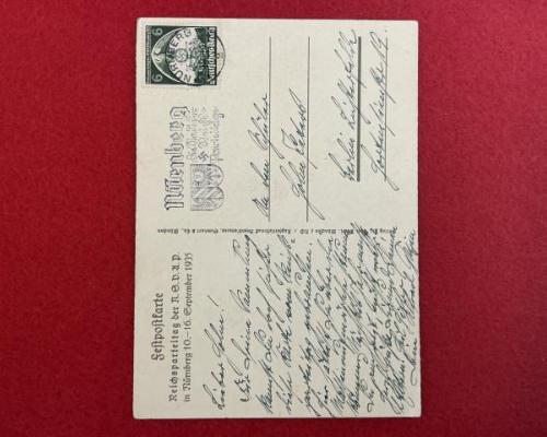 Nuremburg Rally 1935 Propaganda Postcard