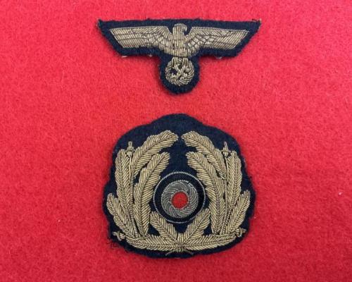 Kriegsmarine Bullion Visor Cap Set