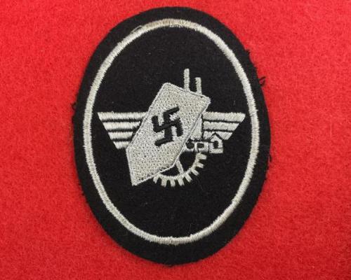 Werkschutz Factory Guard Leader's Sleeve Badge