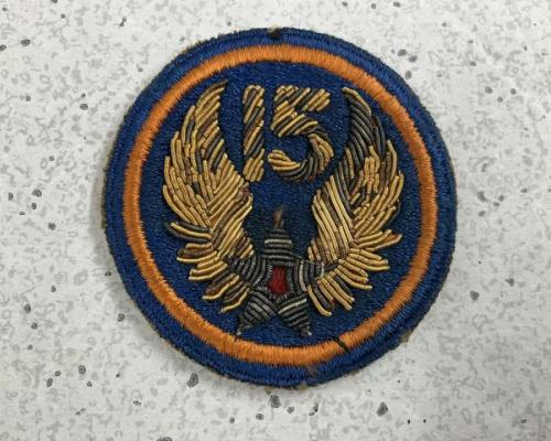 15th Air Force Bullion Patch