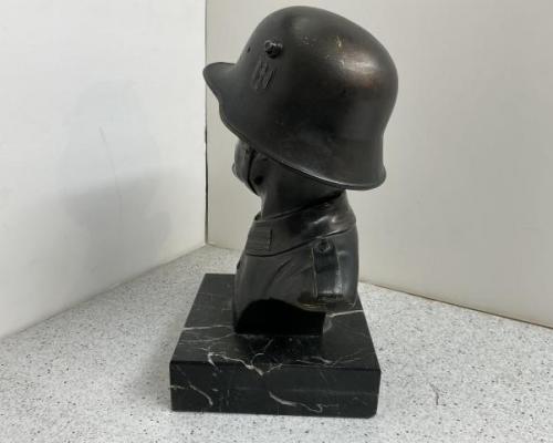 Soldier Bust On Marble