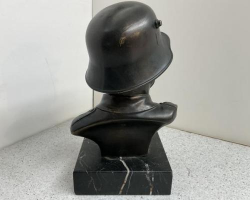 Soldier Bust On Marble