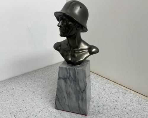 Soldier Bust On Marble